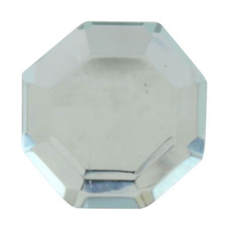 Silver Flat Octagon Dresser Glass Knob Online